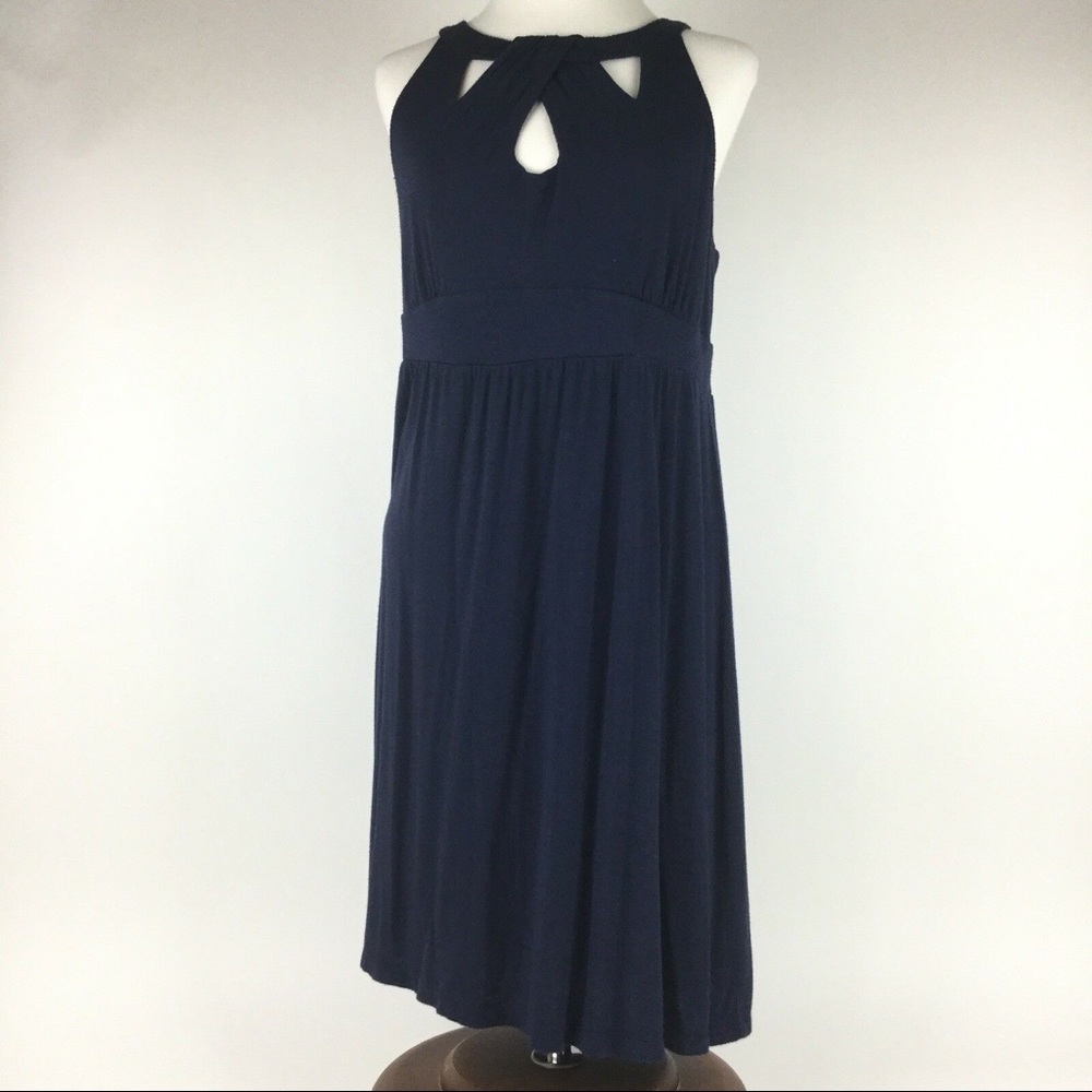 Like New Ann Taylor Loft Keyhole Halter Dress